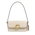 Coach Crossbody Bags - Refined Calf Leather Zoe Shoulder Bag - Gr. unisize - in Creme - für Damen - aus Leder & Textil & Leder & Leder