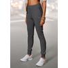 Loungepants FRENCH CONNECTION, Damen, Gr. 32/34, N-Gr, grau (anthrazit meliert), Obermaterial: 70% Viskose, 25% Polyamid, 5% Elasthan, unifarben, bestickt, modisch, figurbetont lang, Hosen, schmale sportive Form, weich fließend