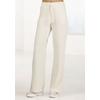 Loungepants FRENCH CONNECTION, Damen, Gr. 48/50, N-Gr, beige, Obermaterial: 78% Polyester, 19% Viskose, 3% Elasthan, unifarben, modisch, bequem lang, Hosen, in gerippter Strickoptik