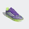 Fußballschuh ADIDAS PERFORMANCE "F50 CLUB HART- UND ASCHENPLÄTZE E KINDER", Gr. 37, lila rush, cloud weiß, lucid lemon, Synthetik, sportlich, Schuhe, geeignet für Rasen- und Kunstrasenplätze