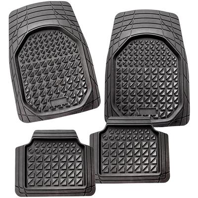 Universal-Fußmatten CARFASHION "Allwetter Auto-Fußmatten Set Mugello ActiveCross, XXL Schalenmatten", schwarz, B:0cm, TPE (Termoplastisches Elastomer), Automatten, universal passend, zuschneidbar, hoch belastbar, rutschsicher