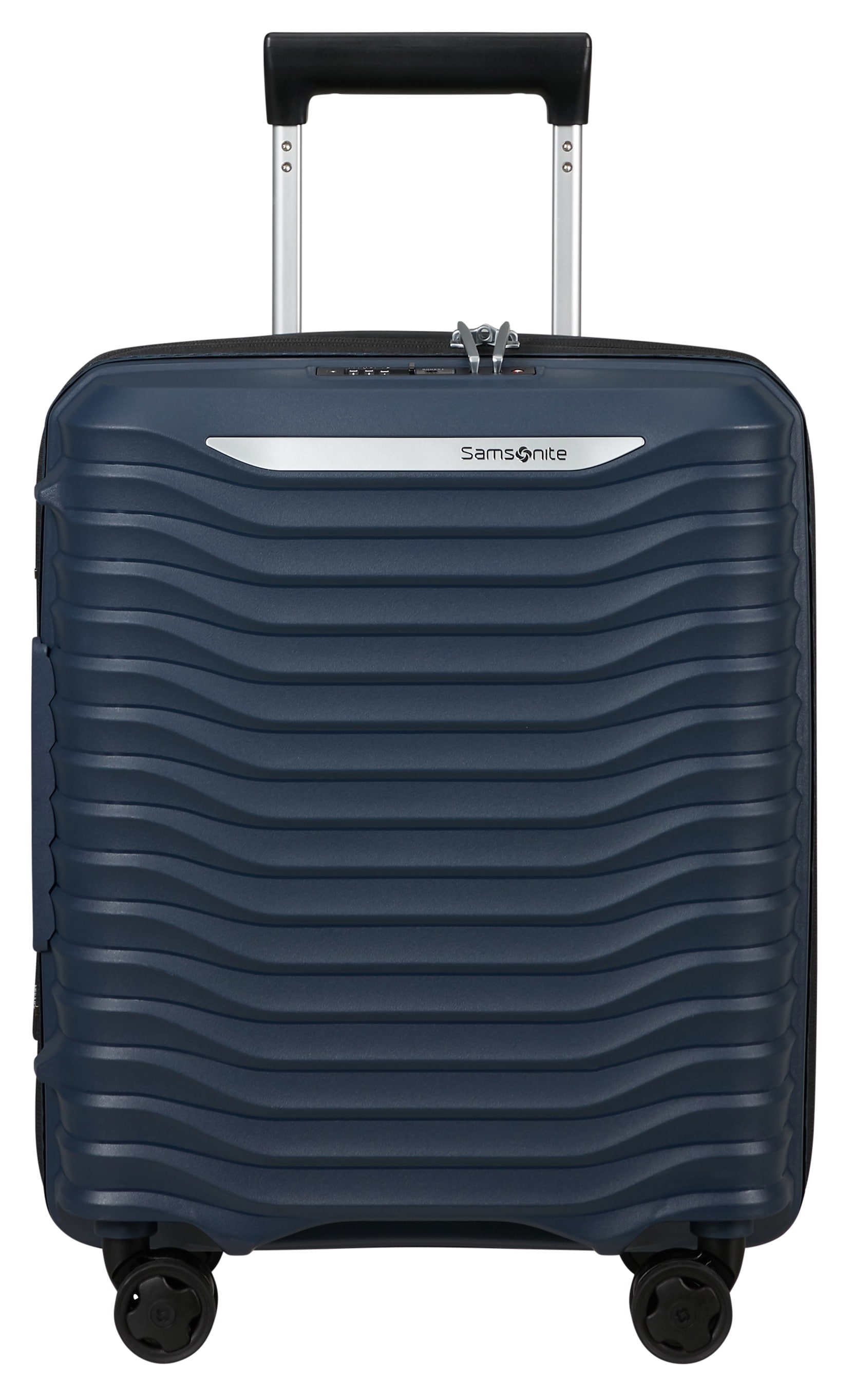 Hartschalen-Trolley SAMSONITE "UPSCAPE, verschiedene Größen und Farben", Gr. B/H/T: 36 x 45 x 20 28, blau (blau nights), Polypropylen, Koffer, Handgepäck-Koffer TSA-Zahlenschloss Volumenerweiterung Image