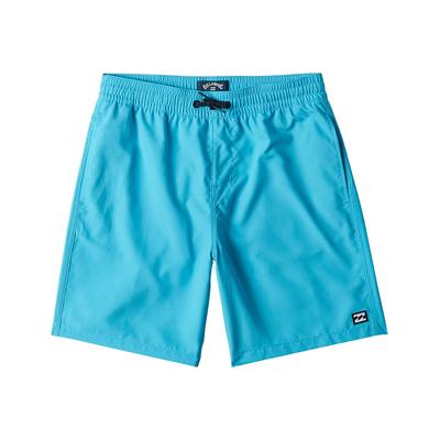 Badepants BILLABONG "ALL DAY LB", Jungen, Gr. 10 (134/140), N-Gr, blau (cyan), Microfaser, Polyester, unifarben, sportlich, Badehosen Image