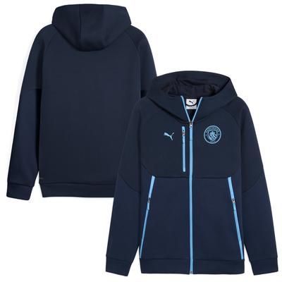 Manchester City PumaTECH Reißverschluss Hoodie - Marineblau Image