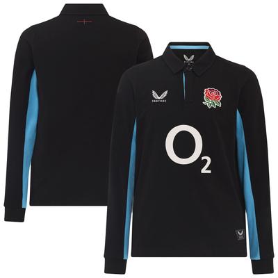 England Rugby Alternate Classic Langarmtrikot 2025/26 – Schwarz – Junior Image