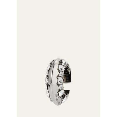 Alexander Mcqueen Crystal Ear Cuff, Single