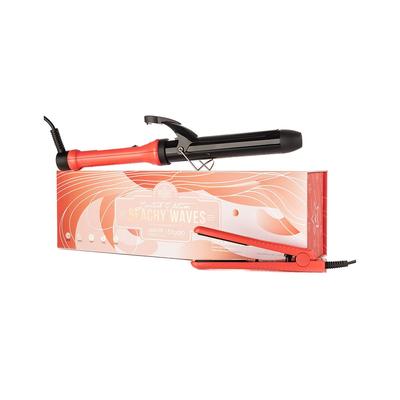 Almost Famous Beach Wave Babe 2Pc Hair Straightener & Hair Curler Set