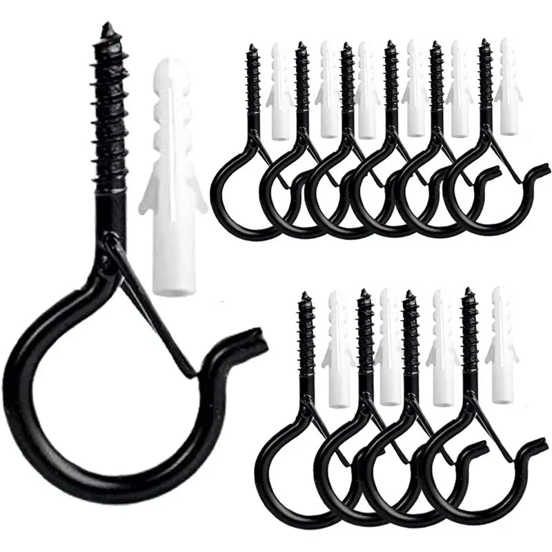 6 Stück 12 Stück 20 Stück quadratische Snap-Sicherheitshaken: Robuster Anti-Drop-Haken mit Schnallen für Bonsai-Sicherheitsschnalle, Schafsaugenhaken Image