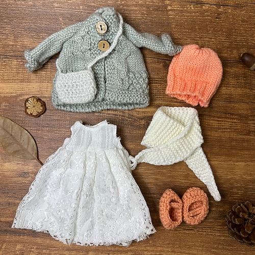 Waldorfpuppe Wechselkleidung Materialtasche Persönlichkeitsset Waldorf handgemachte Muppetpuppe für Weihnachtsgeschenke Image