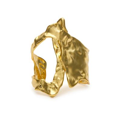 Alexis Bittar Brut Asymmetric 14kt Gold-plated Cuff
