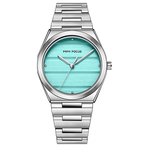 MINI FOCUS Damen Quarzuhr Mode Geschäft Armbanduhr Wasserdicht Weltzeit Dekoration Edelstahl Beobachten Image
