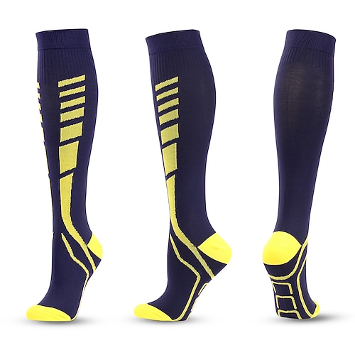 3 Paar Kompressionsstrümpfe, mehrfarbige Outdoor-Laufsocken mit hohem Druck, Sport-Performance-Socken für den grenzüberschreitenden Verkauf Image