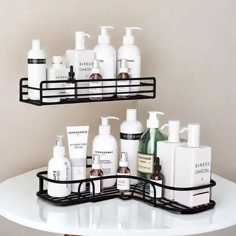 1PC Wc Lagerung Rack Badezimmer Regal Keine Perforierte Badezimmer Dreieck Regal Wand Regal Halterung Bad Zubehör