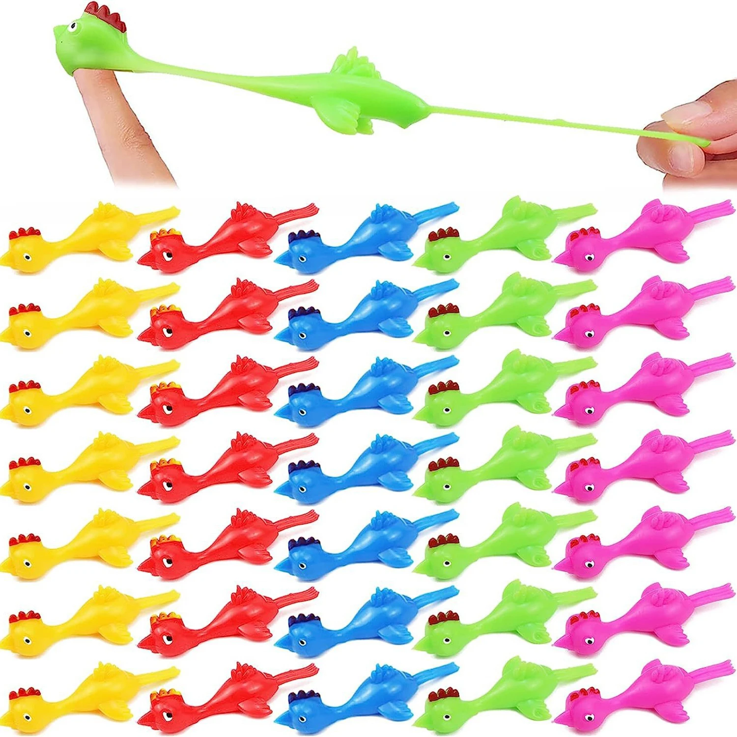 Kinderkatapult Huhn Fingerstart Dekompression klebrige Wand Finger Schleuder interaktiv lustiges und lustiges Spielzeug Image