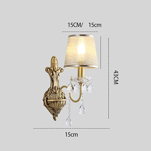 Wandleuchten, goldfarben, 1/2-flammige Wandleuchte, moderne Wandleuchten, Bauernhaus-Wandleuchten mit klarem Glasschirm, Wandleuchten für Wohnzimmer, Schlafzimmer, Treppe, Badezimmer, Flur, 110–240V Image