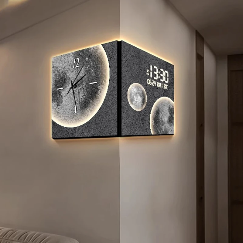 Led Digitale Wanduhren Moderne Kreativität Dekor Wanduhren Stilvolle Wohnaccessoires Uhr Gaming Zimmer Dekoration Uhr Innen