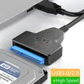 Cavo SATA a USB 3.0 2.0 Fino a 6 Gbps per disco rigido SSD HDD esterno da 2,5 pollici Adattatore SATA 3 a 22 pin Cavo USB 3.0 a SATA III
