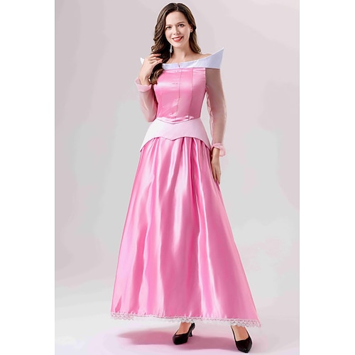 Buchwoche 2026 Märchen Die verzauberte Prinzessin Prinzessin Aschenputtel Kleid Cosplay Kostüm Abschlussballkleid Märchenfiguren Cosplay for Damen Erwachsene Halloween Karneval Welttag des Buches Image