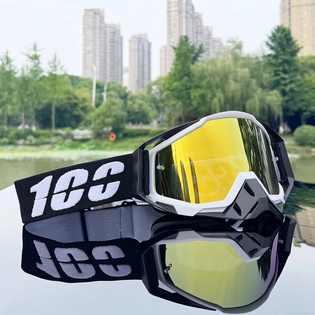 100–Motocross-Brille, schützende Motorrad-Sonnenbrille, HD-Linse, Mann und Frau, MTB, ATV, Maske, Reiten, Dirtbike, Sport, Moto, MX-Brille Image