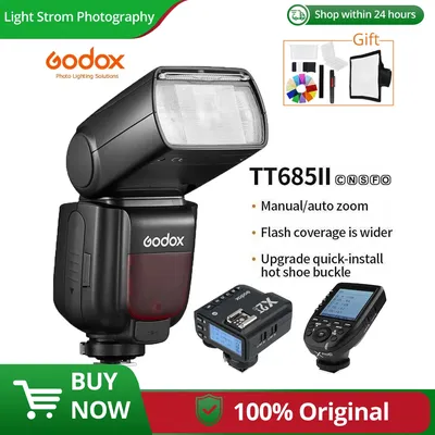 Godox TT685II TTL HSS Camera Flash TT685IIC TT685IIN TT685IIS Built-in 2.4G Wireless X System for Canon Nikon Sony Fuji Olympus