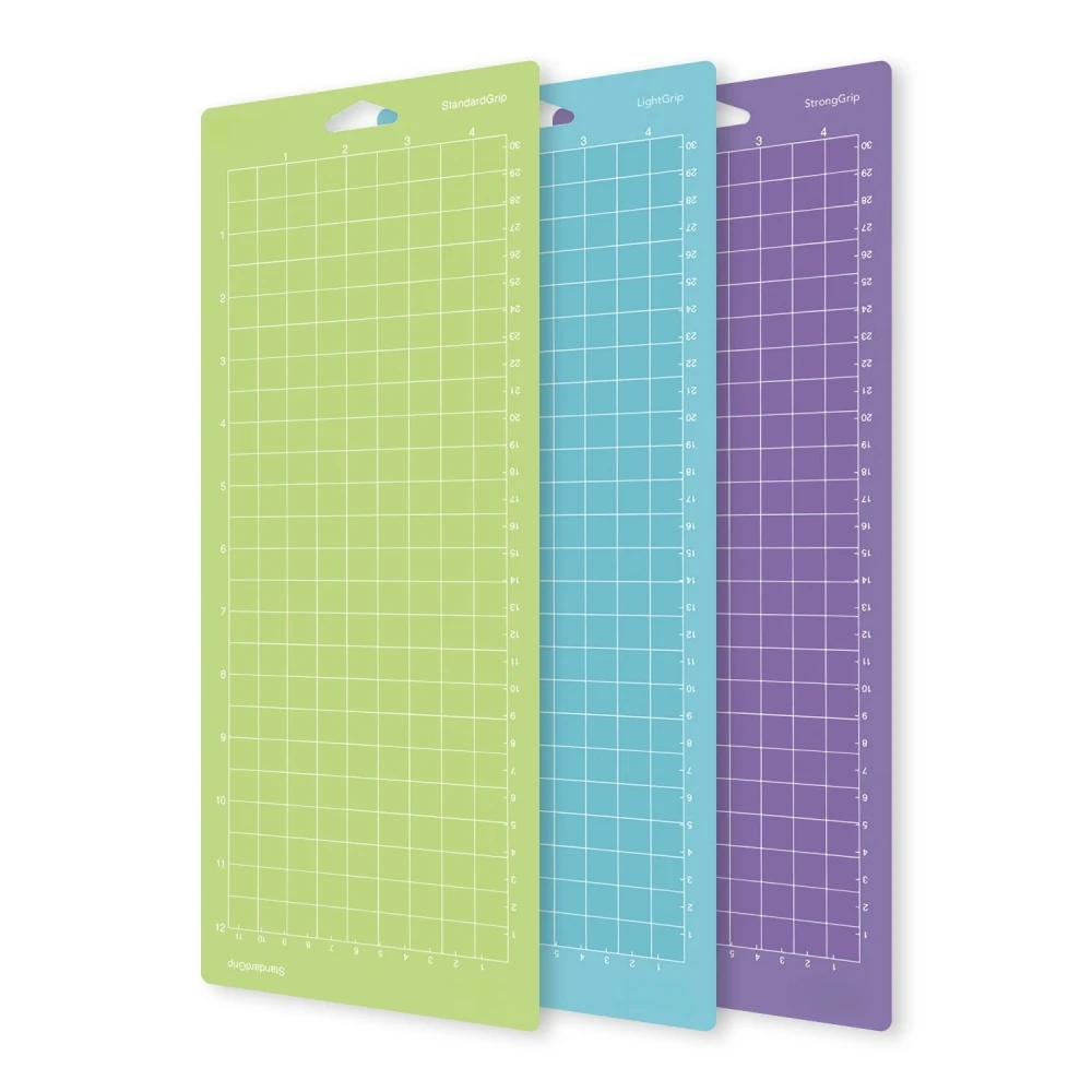 3 Stück Schneidunterlage (4,5 x 12 Zoll) für Cricut Joy, viskose PVC-Schneidunterlage zum Vinylschneiden, Schneidepads mit verschiedenen Viskositäten Image