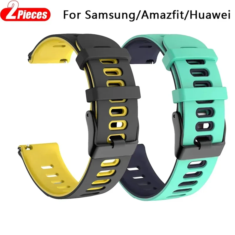 2PCS 20 22mm Silikon Strap Für Huawei Uhr GT3 GT 3 42 46mm Sport Armband GT 2 GT2 Pro Ersatz Armband Gürtel Zubehör Image
