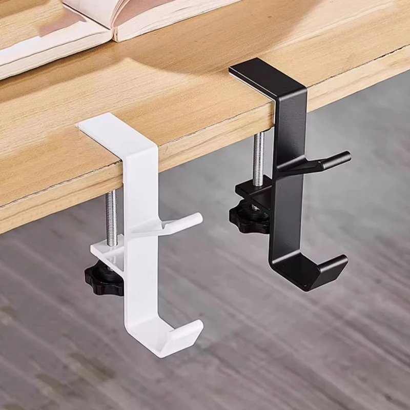 1pc Einstellbare Schreibtisch Rand Haken Tragbare Schul Tasche Aufhänger Punch-freies Schreibtisch Regenschirm Headset Hängen Haken Home Office veranstalter