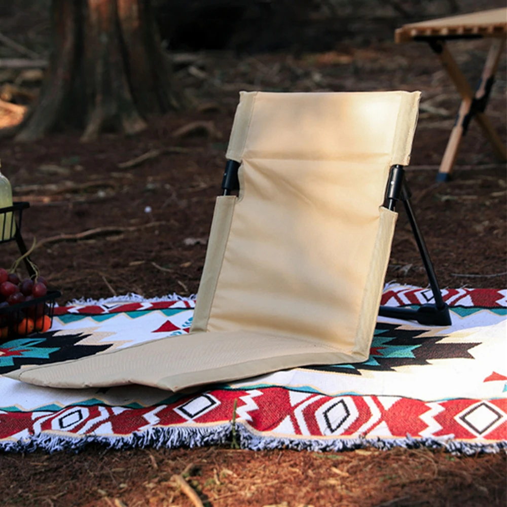 Faltbare Camping Stuhl Outdoor Garten Park Einzigen Faul Stuhl Rückenlehne Kissen Picknick Camping Klapp Zurück Stuhl Strand Stühle