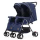 Il passeggino gemellare può sedersi e sdraiarsi Passeggino leggero Passeggino pieghevole a doppio sedile per bambini all'aperto