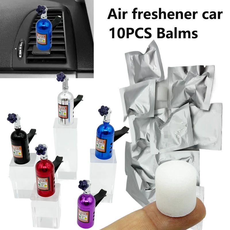 Nos Car Air Vent Parfüm Nachfüll-Lufterfrischer mit festem Balsam, süßes Autoparfüm, Autozubehör, Innenraum, Luftauslass-Dekoration Image