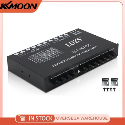 Professional 7 Band Car Equalizer Multifunctional Car Audio EQ Tuning Crossover Amplifier Parametric Equalizer Car Audio Equaliz
