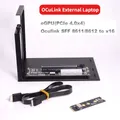 F9G-BK7 PCIe 4.0 X4 64Gbps OCuLink Scheda grafica esterna per laptop ATX GPU Dock per M.2 NVMe a SFF-8612 Oculink Scheda adattatore eGPU