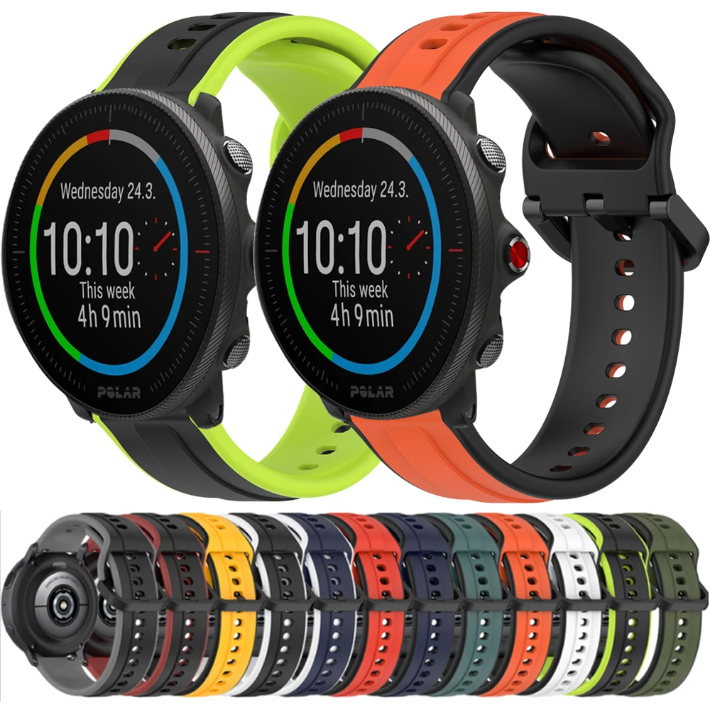 20 mm 22 mm Sport-Silikonarmband für POLAR Vantage M3 M2 M Uhrenarmband Vantage V3 V2/Grit X Pro/Ignite 3 2/Unite/Pacer Soft-Armband Image