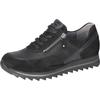Keilsneaker WALDLÄUFER "HAIBA", Damen, Gr. 4,5 (37,5), schwarz, Veloursleder, Nubukleder, Nappaleder, sportlich, Schuhe, Komfortschuh, Bequemschuh, in Komfortweite H (= sehr weit)