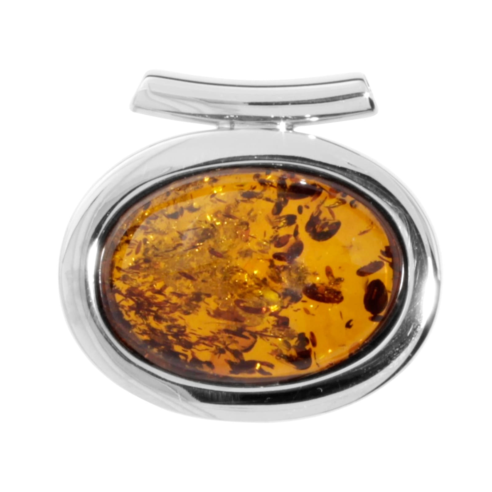 Kettenanhänger OSTSEE-SCHMUCK "Ostsee-Schmuck Anhänger Birte 24 mm Anhänger Birte 24 mm", weiß, Schmuckanhänger, Damen, 28 x 30mm, Silber 925 (Sterlingsilber), 5 g, Kettenanhänger