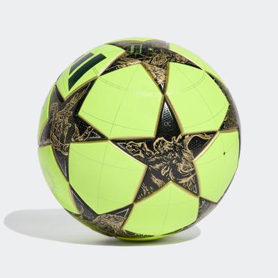 Fußball ADIDAS PERFORMANCE "UCL LGE WTR" Gr. 5, solar gelb, schwarz, gold metallic, silber metallic, Bälle, Kinder, 5, 0,4 g, Champions League Winter, B:22,3cm in Gr. 5 H:17,3cm in Gr. 5 T:22cm in Gr. 5