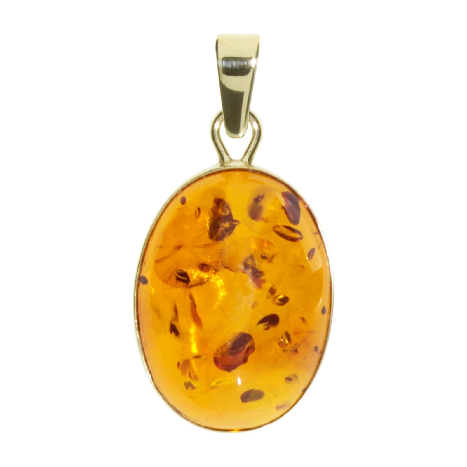 Kettenanhänger OSTSEE-SCHMUCK "Ostsee-Schmuck Anhänger Classic 18x13 mm", gelb, Schmuckanhänger, Damen, 27 x 14mm, Gelbgold 333, 1,3 g, Kettenanhänger