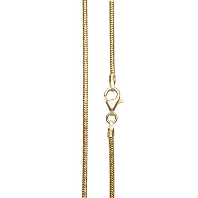 Silberkette OSTSEE-SCHMUCK "Ostsee-Schmuck Kette Schlange 1,6 mm Kette Schlange 1,6 mm" Gr. 50, gold (goldfarben), Halsketten, Damen, 50cm, Silber 925 (Sterlingsilber), L: 42cm Image