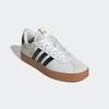 Sneaker ADIDAS SPORTSWEAR "VL COURT 3.0", Gr. 41, core weiß, core schwarz, gold metallic, Textil, Leder, sportlich, Schuhe, Design auf den Spuren des adidas Samba