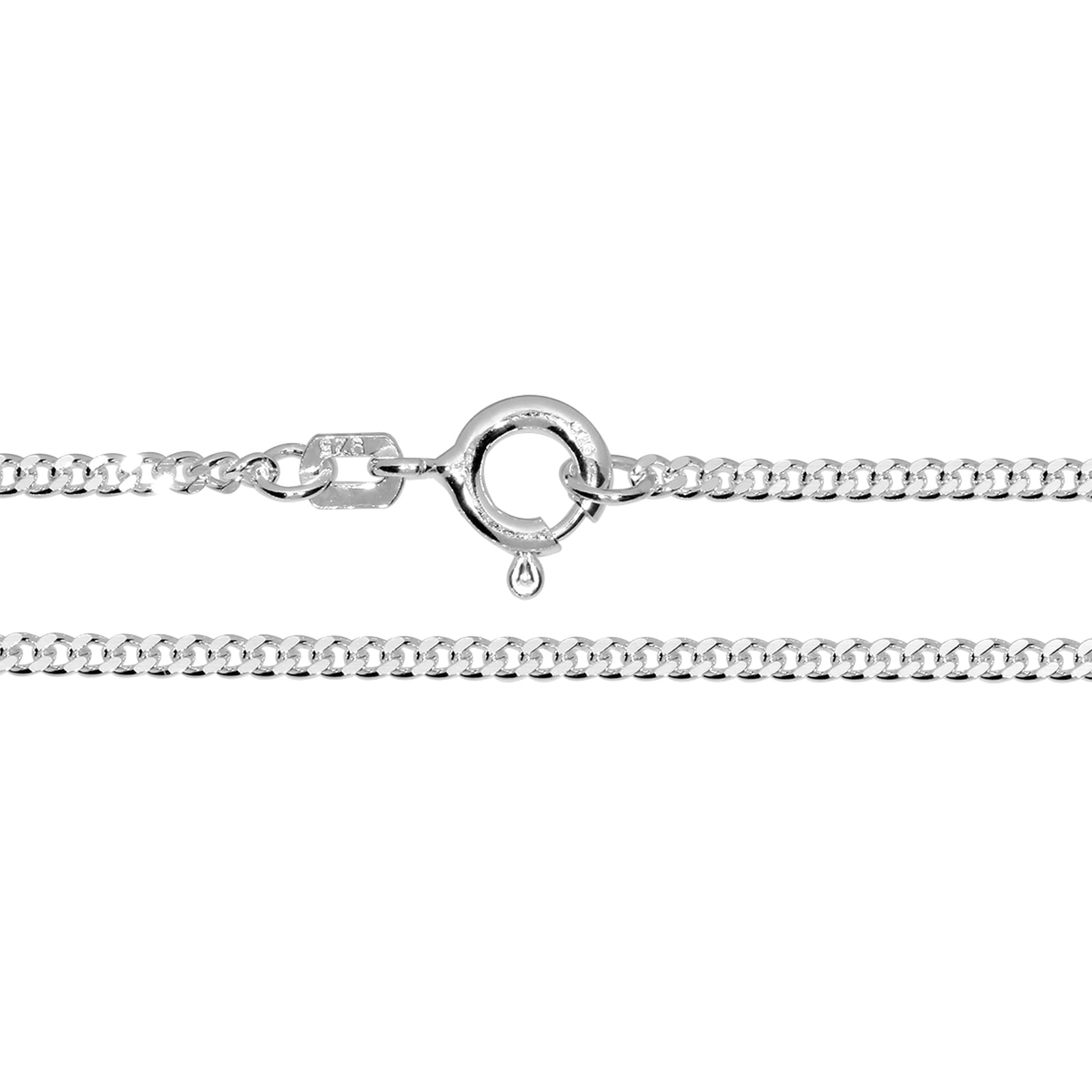 Silberkette OSTSEE-SCHMUCK "Ostsee-Schmuck Kette Panzer 1,6 mm Kette Panzer 1,6 mm" Gr. 42, silber, Halsketten, Damen, 42cm, Silber 925 (Sterlingsilber), L: 42, Silberkette Image