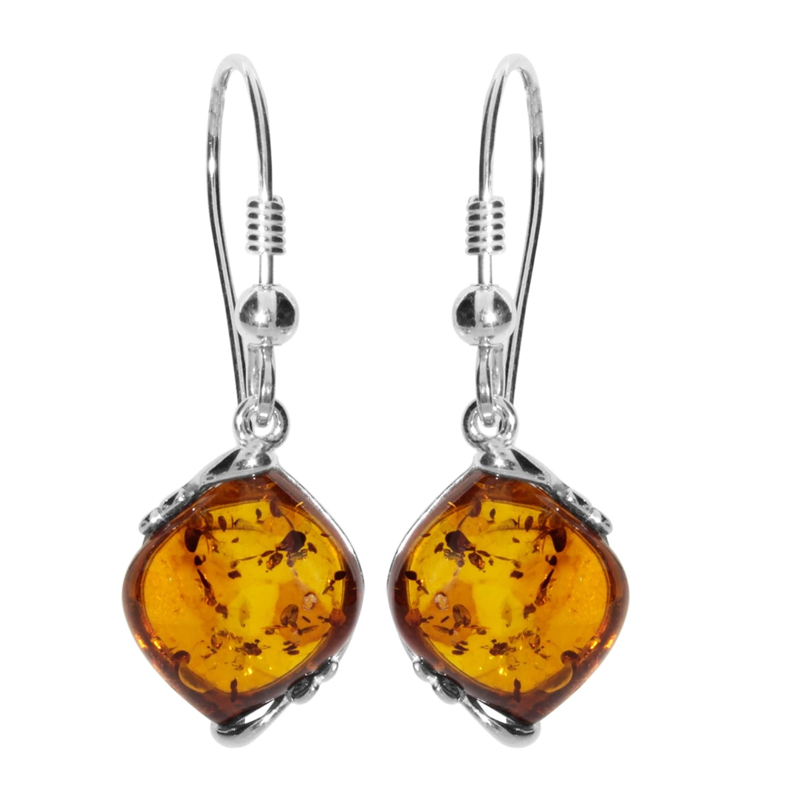 Paar Ohrhänger OSTSEE-SCHMUCK "Ostsee-Schmuck Ohrhänger Sally Ohrhänger Sally", weiß, Ohrringe, Damen, 35 x 12mm, Silber 925 (Sterlingsilber)