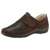 Klettschuh WALDLÄUFER "HENNI-Soft", Damen, Gr. 4,5 (37,5), braun (dunkelbraun), Veloursleder, Textil, Nubukleder, Basic, Schuhe, Bequemschuh, Halbschuh, Sneaker in Komfortweite H (= sehr weit)