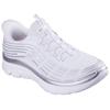 Slip-On Sneaker SKECHERS "SUMMITS PLUS-SOFT LUSTER", Damen, Gr. 39, silber (weiß, silberfarben), Textil, sportlich, Schuhe, Freizeitschuh, Schlupfschuh in veganer Verarbeitung, Topseller