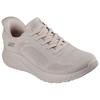 Slip-On Sneaker SKECHERS "BOBS SQUAD CHAOS-CURRENT MUSE", Damen, Gr. 42, beige (natur), Textil, sportlich, Schuhe, Freizeitschuh für Maschinenwäsche geeignet