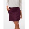 Lederimitatrock VERO MODA "VMDONNADINA FAUXSUEDE SHORT SKIRT", Damen, Gr. M (38), rot (winetasting), Web, Obermaterial: 90% Polyester, 10% Elasthan, unifarben, feminin, kurz, Röcke