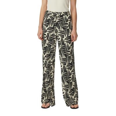 Jerseyhose S.OLIVER, Damen, Gr. 46, N-Gr, schwarz, Jersey, Obermaterial: 98% Polyester, 2% Elasthan, unifarben, casual, regular fit knöchellang, Hosen, mit Taschen Image