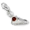 Ketten-Anhänger OSTSEE-SCHMUCK "Ostsee-Schmuck Charm-Einhänger Sportschuh", weiß, Schmuckanhänger, Damen, 26 x 10mm, Silber 925 (Sterlingsilber), 2.2 g