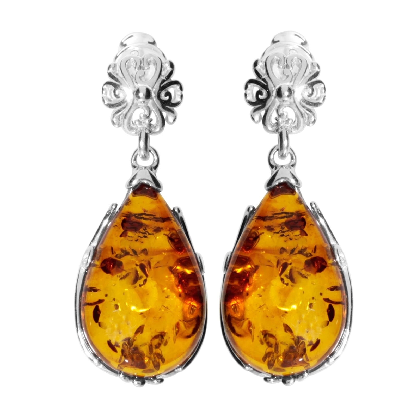 Paar Ohrhänger OSTSEE-SCHMUCK "Ostsee-Schmuck Ohrhänger Vanessa Ohrhänger Vanessa", weiß, Ohrringe, Damen, 30 x 12mm, Silber 925 (Sterlingsilber)