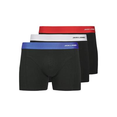 Trunk JACK & JONES "JACNYJAH BAMBOO TRUNKS 3 PACK SN", Herren, Gr. XL, schwarz pack:schwarz, schwarz (colourot wb), Jersey, Obermaterial: 65% Viskose, 30% Baumwolle, 5% Elasthan, unifarben, bequem, Unterhosen Image