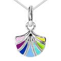 Kette mit Anhänger OSTSEE-SCHMUCK "Ostsee-Schmuck Kette mit Anhänger Blüte Kette mit Anhänger Blüte" Gr. 45, braun, Halsketten, Damen, 45cm, Silber 925 (Sterlingsilber), L: 40cm